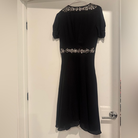 Temperly London Embellished Silk Dress Size 6 Y2K Vintage Bohemian Glamour - Picture 3 of 5